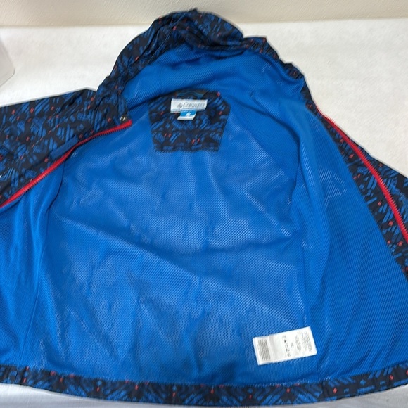 Columbia Black and Blue Geometric Windbreaker - Picture 7 of 11